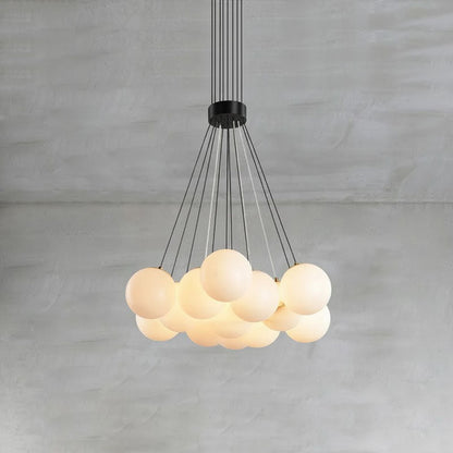 Alabaster Lunar Chandelier, view 4