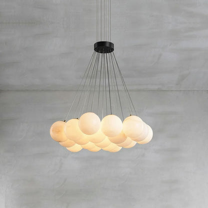 Alabaster Lunar Chandelier, view 8