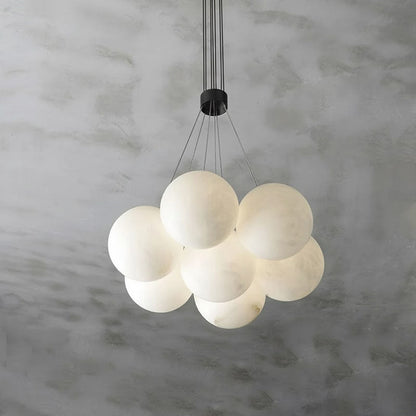 Alabaster Lunar Chandelier, view 10