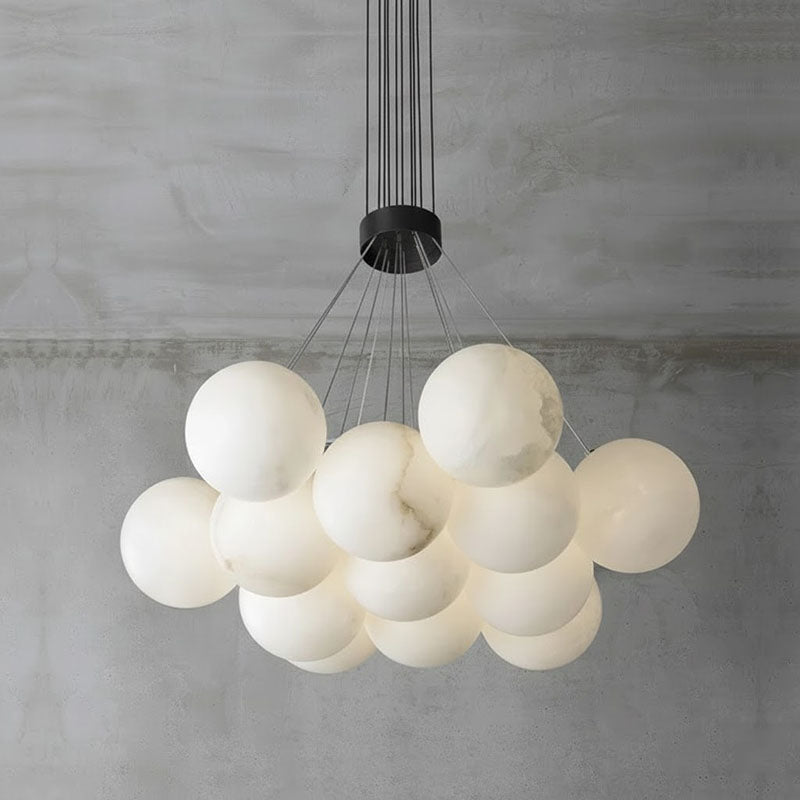 Alabaster Lunar Chandelier, view 12