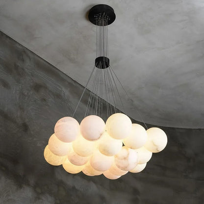 Alabaster Lunar Chandelier, view 14