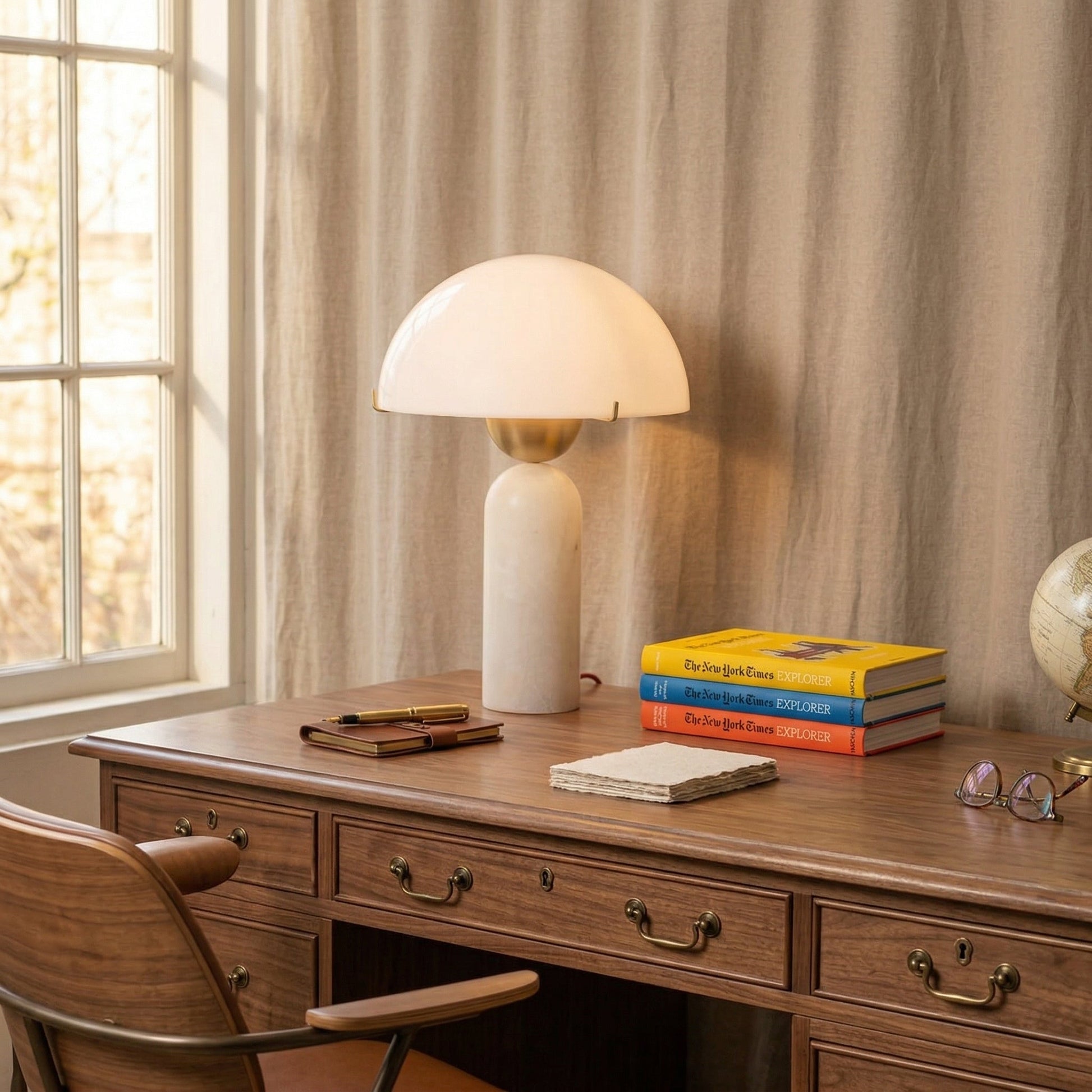 Peono Alabaster Table Lamp – Dimmable, view 6