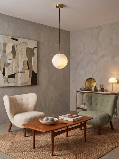 Savina Alabaster Pendant Light – Dimmable, view 9