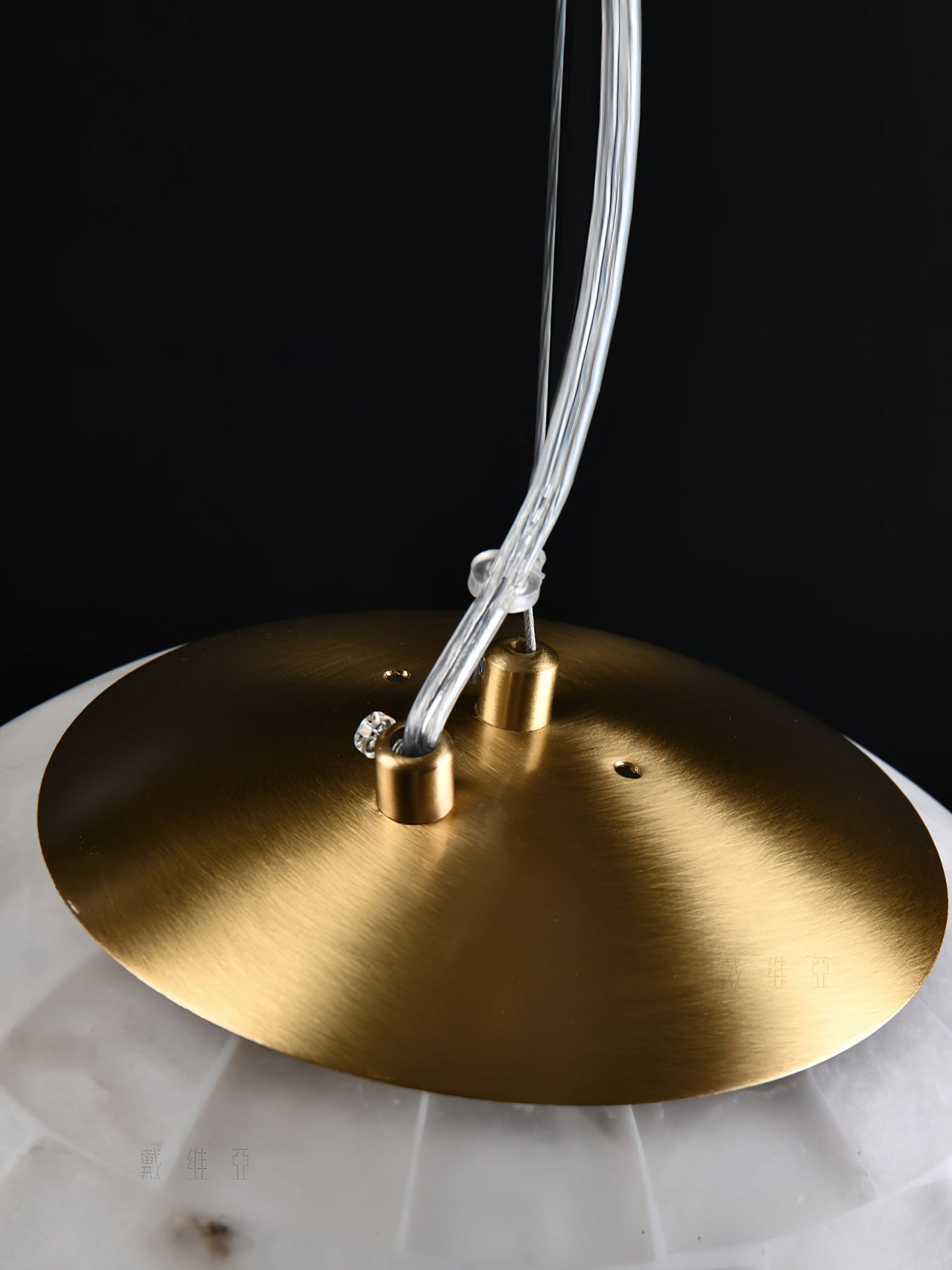 Alabaster Ball Pendant Light, view 14