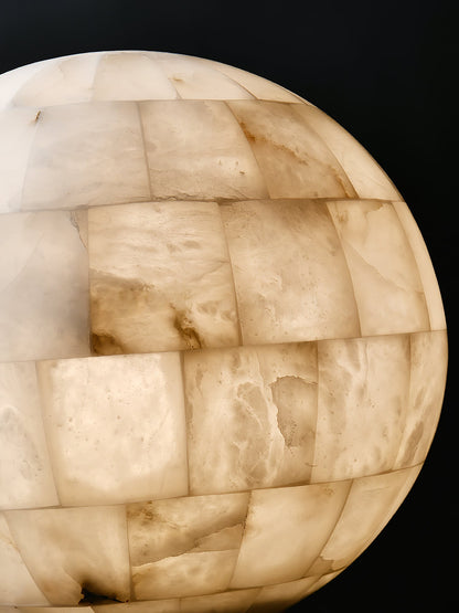 Alabaster Ball Pendant Light, view 15