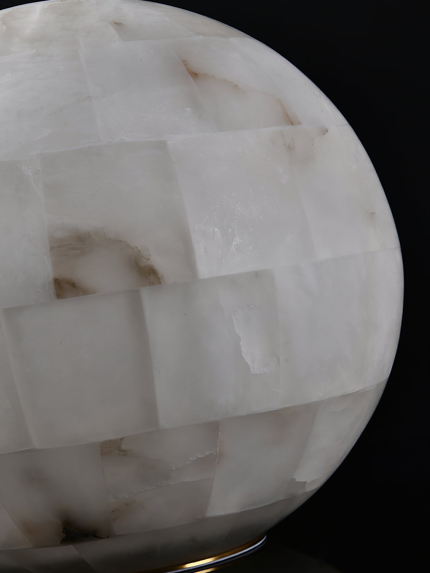 Alabaster Ball Table Lamp, view 12