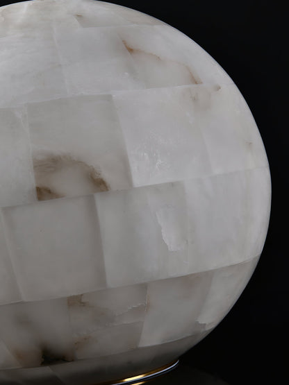 Alabaster Ball Table Lamp, view 12