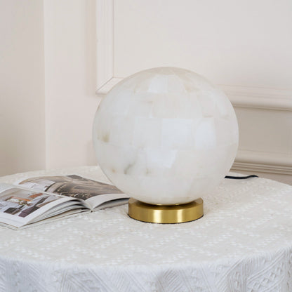 Alabaster Ball Table Lamp, view 10