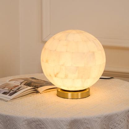 Alabaster Ball Table Lamp, view 7