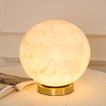 Alabaster Ball Table Lamp, view 9