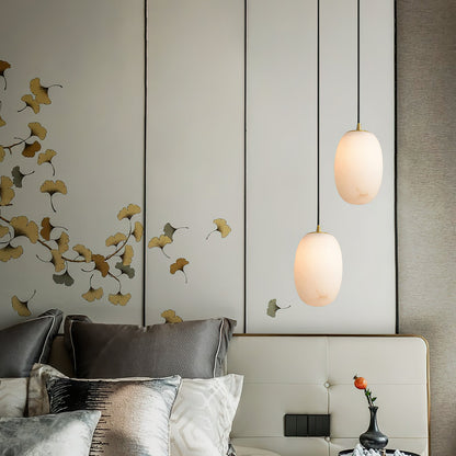 Alabaster Bedside Pendant Light, view 12