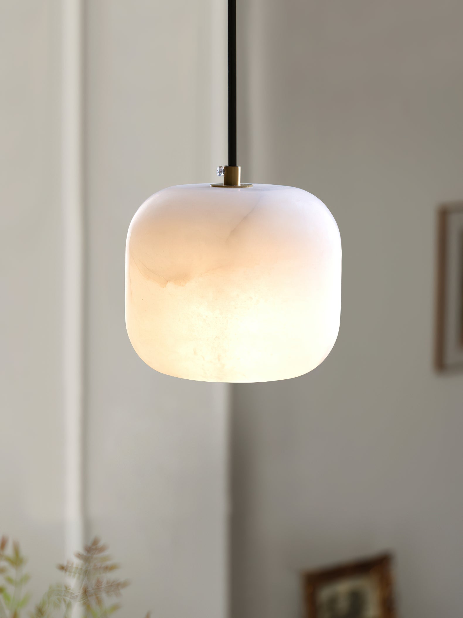 Alabaster Bedside Pendant Light, view 18