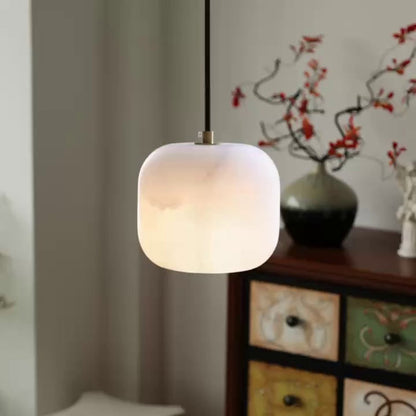 Alabaster Bedside Pendant Light, detail