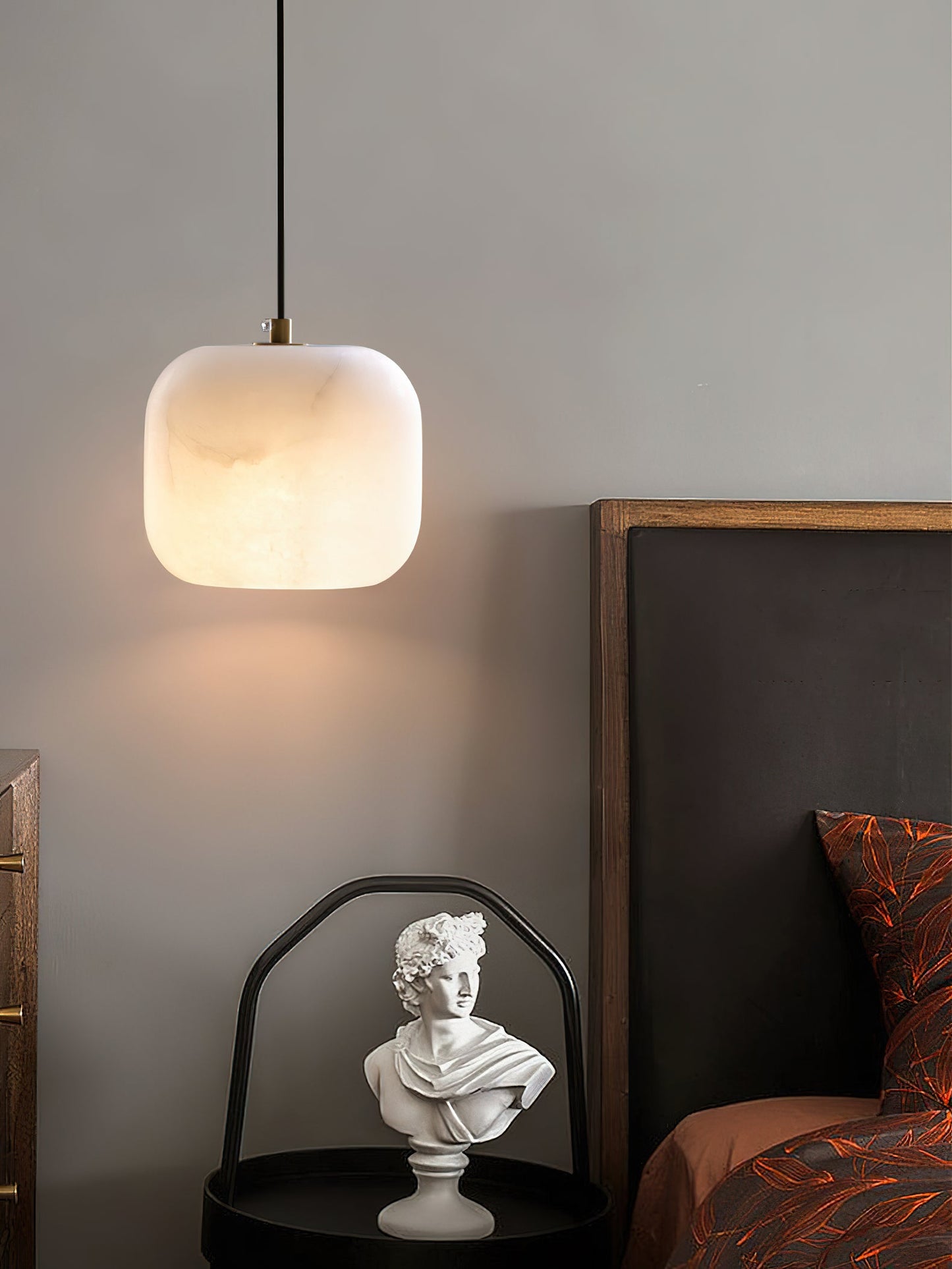 Alabaster Bedside Pendant Light, view 24