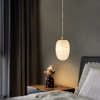Alabaster Bedside Pendant Light, view 8