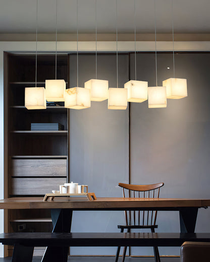 Alabaster Box Linear Chandelier, view 10