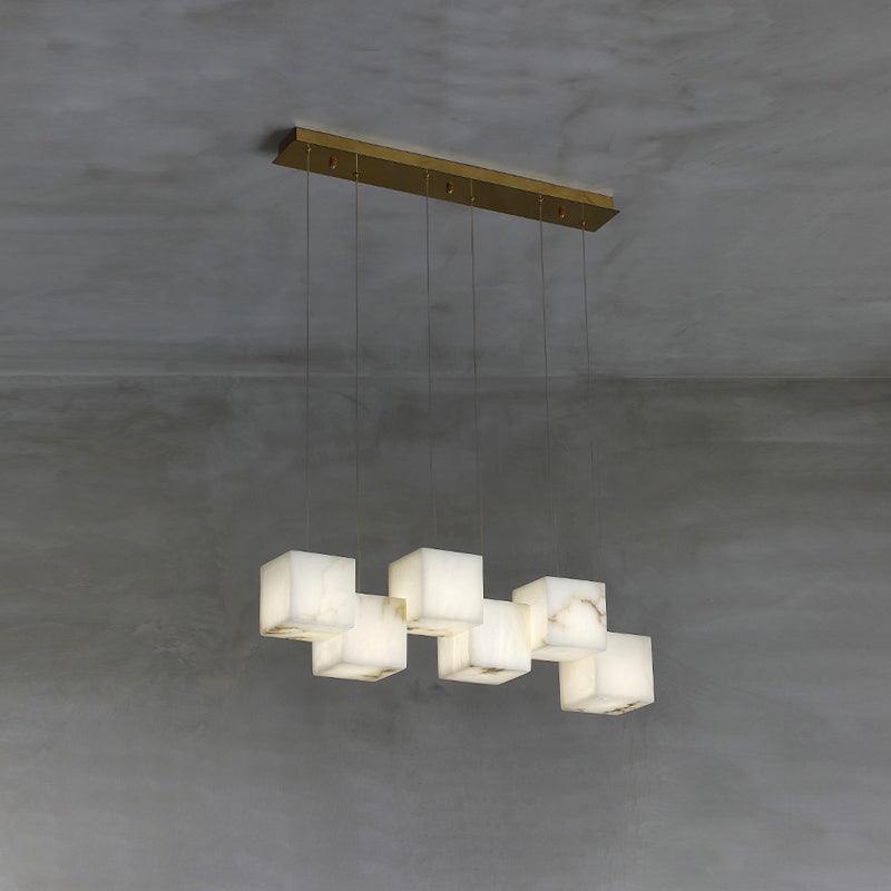 Alabaster Box Linear Chandelier