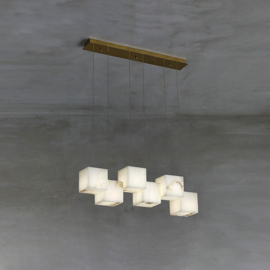Alabaster Box Linear Chandelier