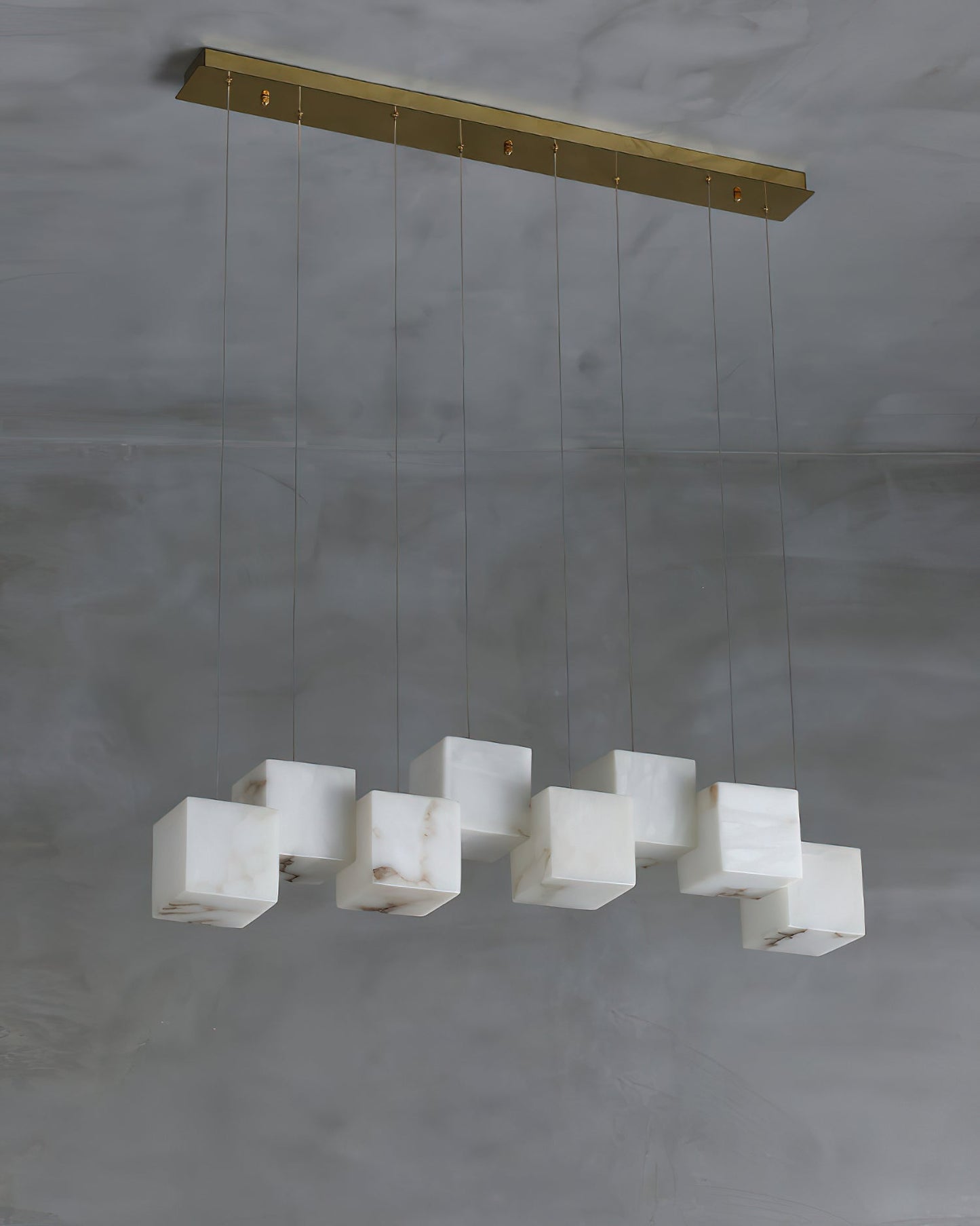 Alabaster Box Linear Chandelier, view 19