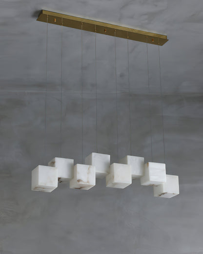 Alabaster Box Linear Chandelier, view 19