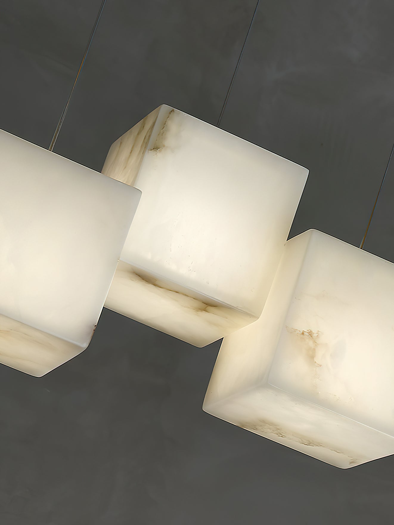 Alabaster Box Linear Chandelier, view 22