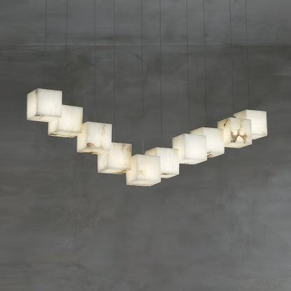 Alabaster Box Linear Chandelier, view 23