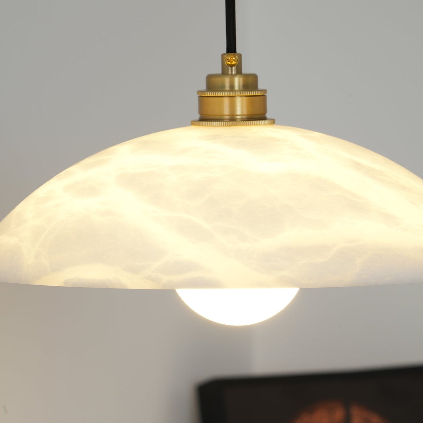Alabaster Dome Pendant Light, view 28