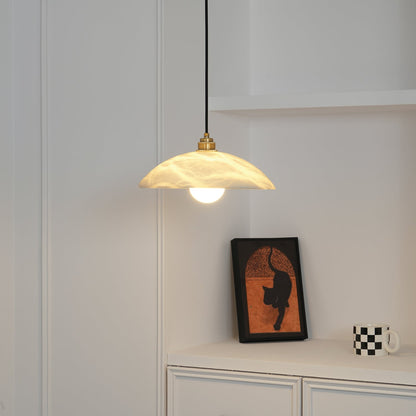 Alabaster Dome Pendant Light, view 7