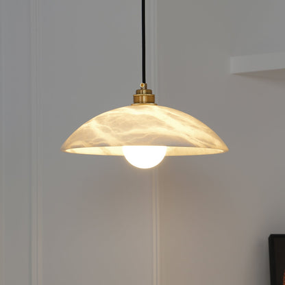 Alabaster Dome Pendant Light, view 8