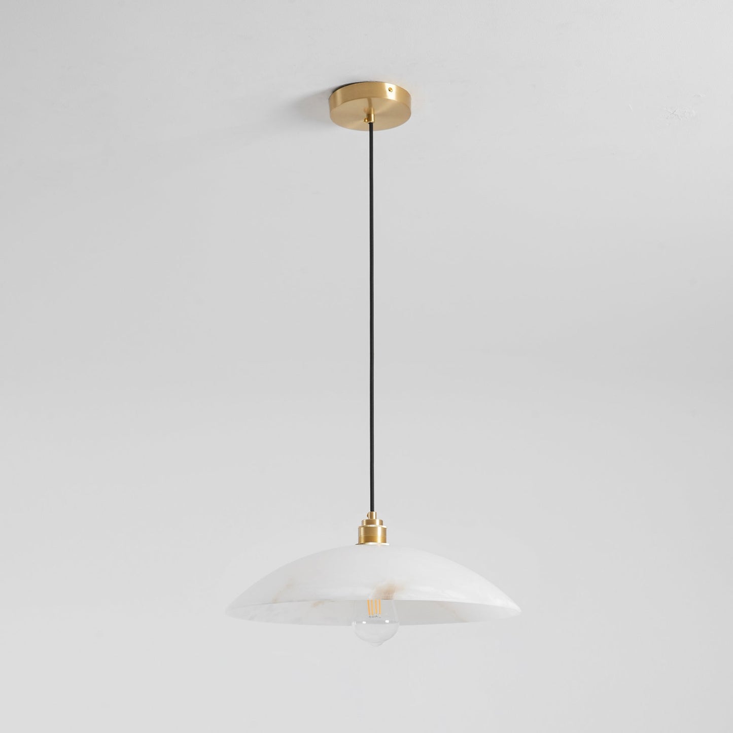 Alabaster Dome Pendant Light, view 10