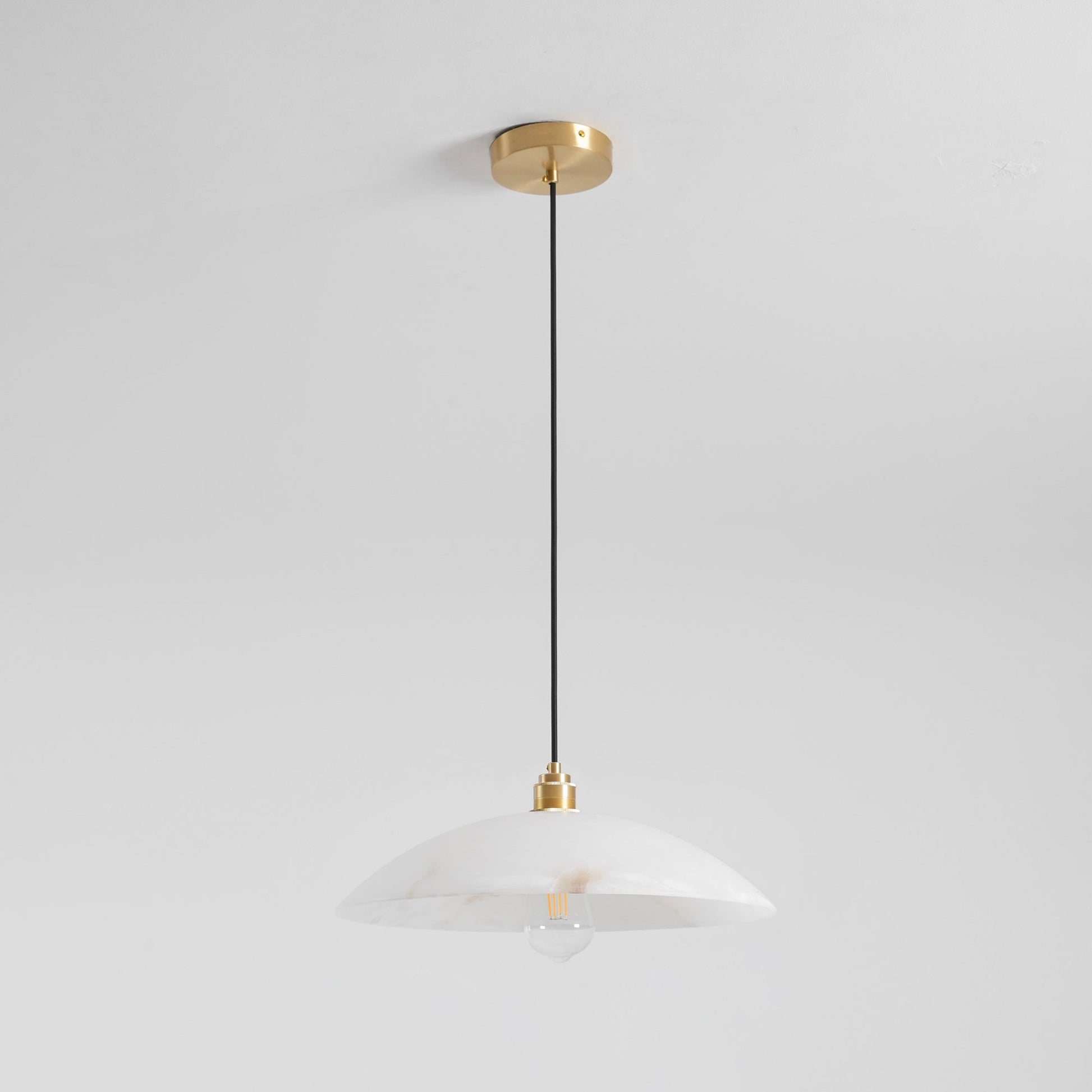 Alabaster Dome Pendant Light, view 10