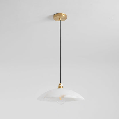 Alabaster Dome Pendant Light, view 10
