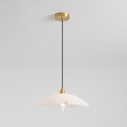 Alabaster Dome Pendant Light, view 11