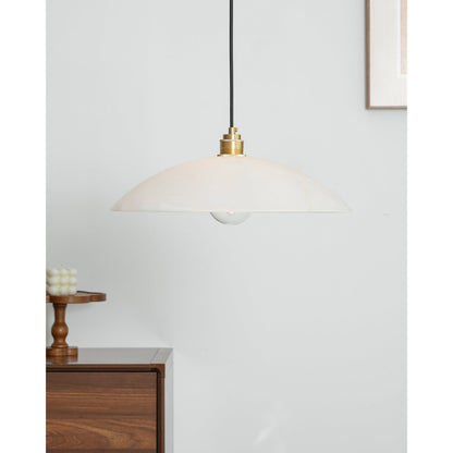 Alabaster Dome Pendant Light, view 6