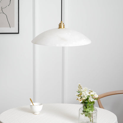Alabaster Dome Pendant Light, view 4