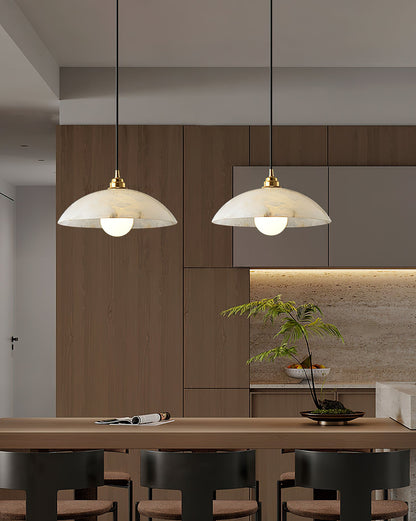 Alabaster Dome Pendant Light, view 24