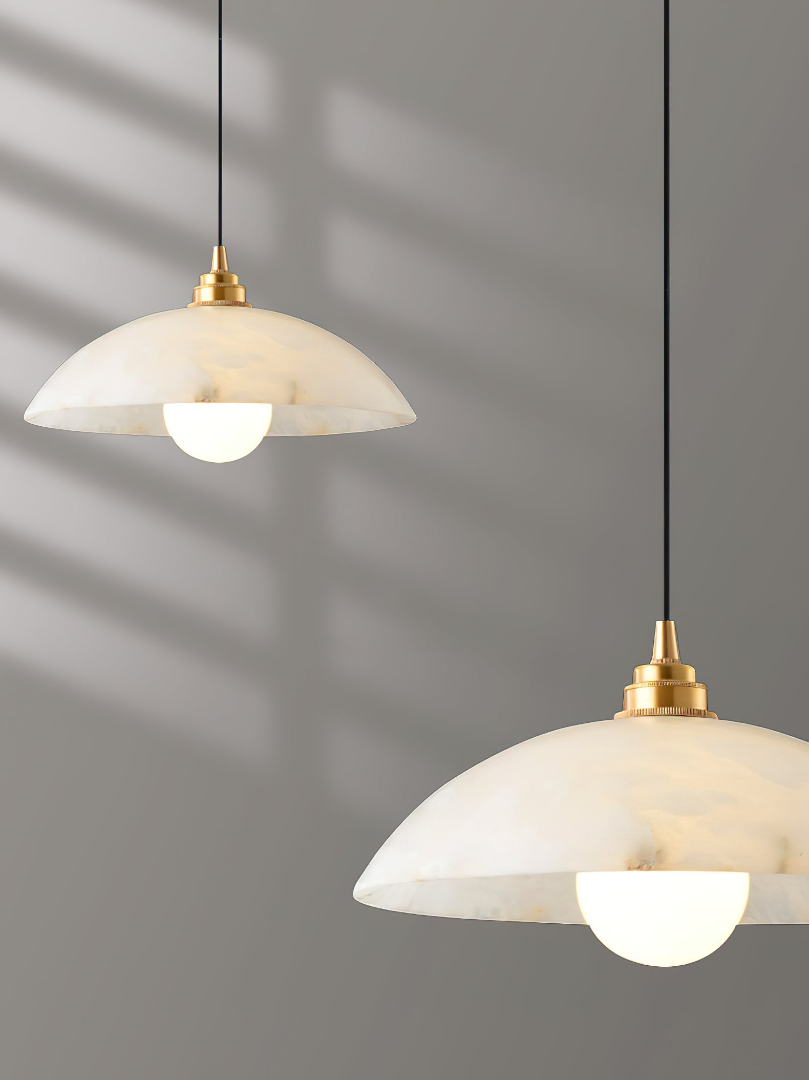 Alabaster Dome Pendant Light, view 25