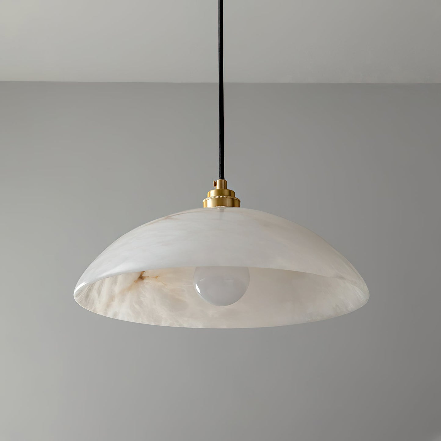 Alabaster Dome Pendant Light, view 26