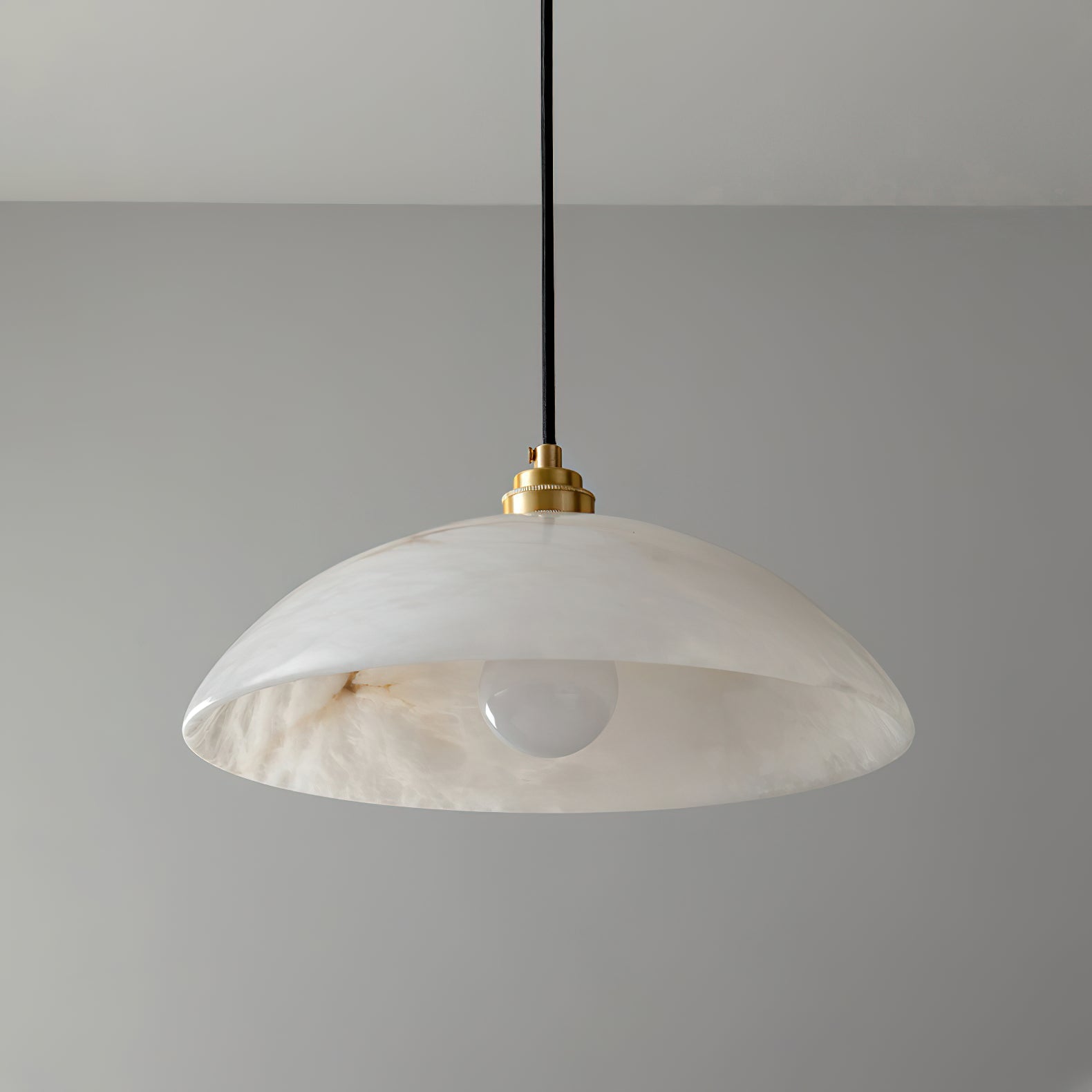 Alabaster Dome Pendant Light, view 26