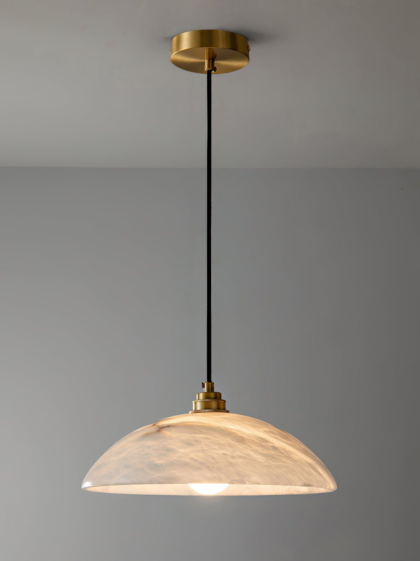 Alabaster Dome Pendant Light, view 29