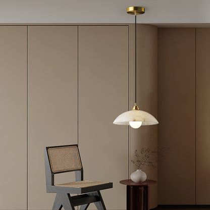 Alabaster Dome Pendant Light, view 16