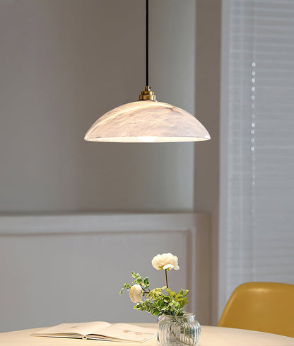 Alabaster Dome Pendant Light, view 19