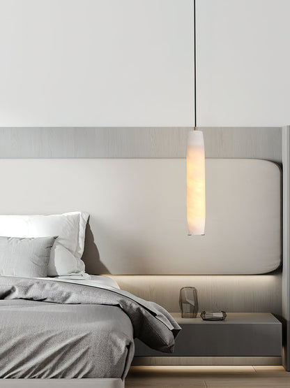 Alabaster Flute Pendant Light, view 9