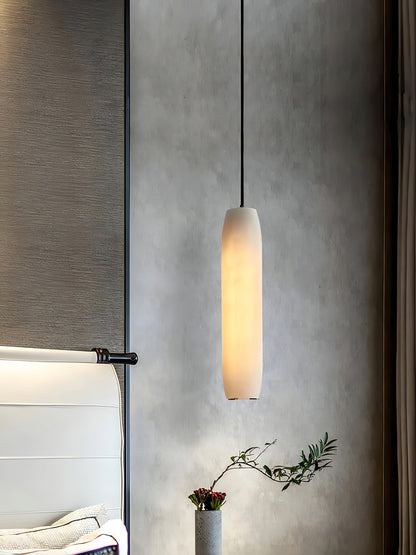 Alabaster Flute Pendant Light, view 14