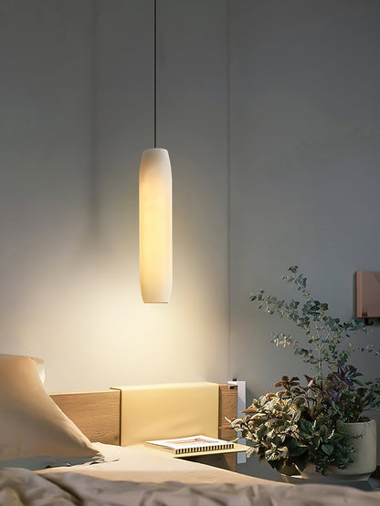 Alabaster Flute Pendant Light, view 15