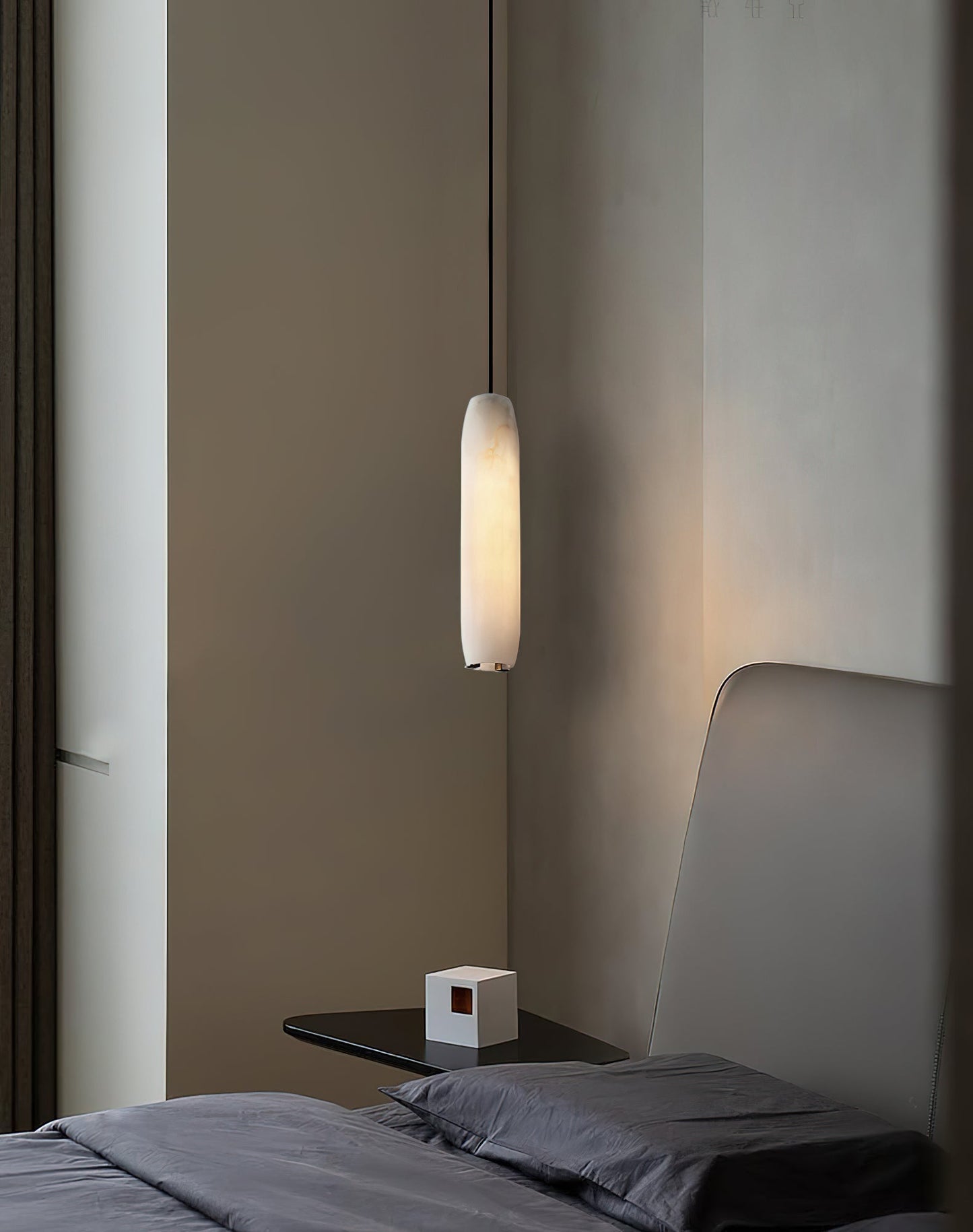 Alabaster Flute Pendant Light, view 19