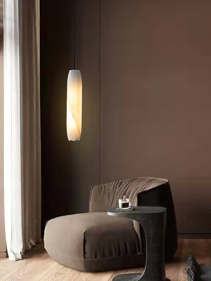 Alabaster Flute Pendant Light, view 25