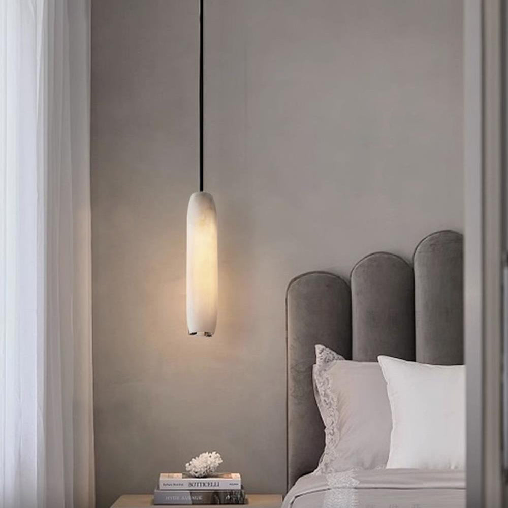 Alabaster Flute Pendant Light, view 4