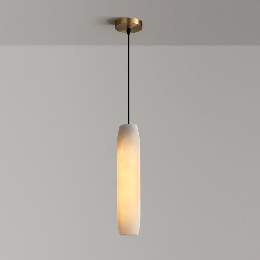 Alabaster Flute Pendant Light, view 31