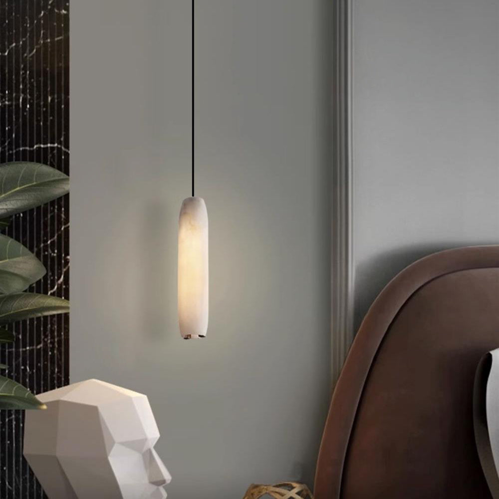 Alabaster Flute Pendant Light, view 5